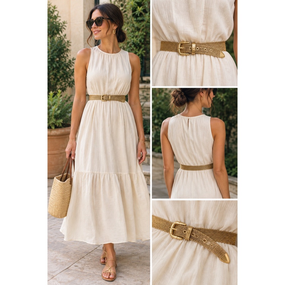 NWT St John Gold Chain Belt Mesh Chain SZ Small 25-29